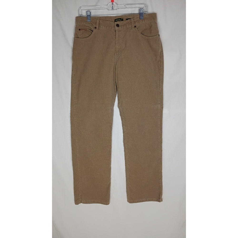 Eddie Bauer Curvy Bootcut Fit Corduroy Pants Womens 10 Brown